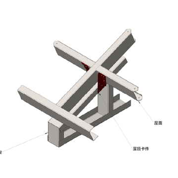 Matériau de construction Toiture Truss Renforcement Connecter les pièces